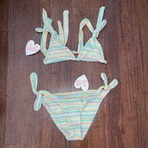 Lolli Swim rainbow stripe swimsuit